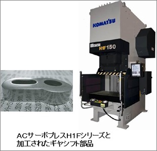 サーボプレスによるギヤシフト部品鏡面加工